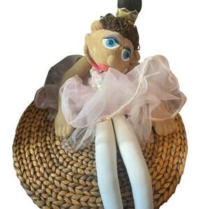 Melissa & Doug Ballerina Puppet Tina Prima With Pink Tutu No Stick 23 Inch Fun